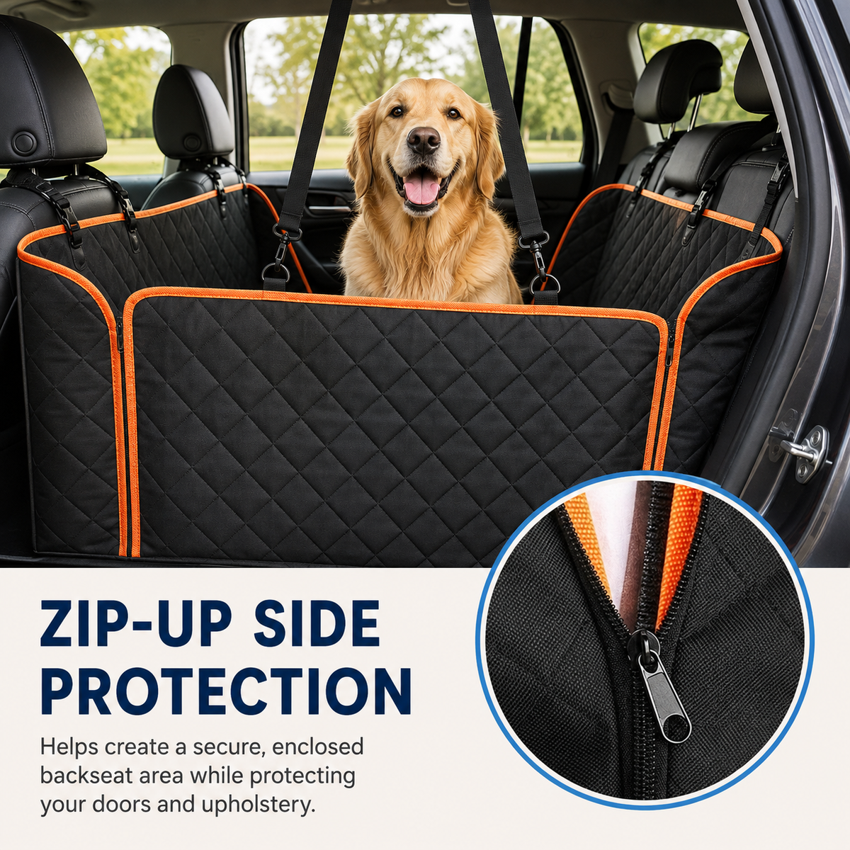 Cuubby™ Waterproof Dog Car Seat Cover — Protects Your Interior Every Ride