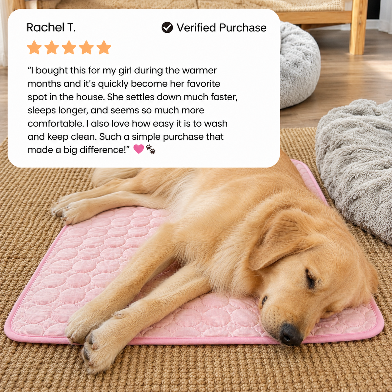 Cuubby CoolRest™ Ice-Silk Cooling Dog Mat